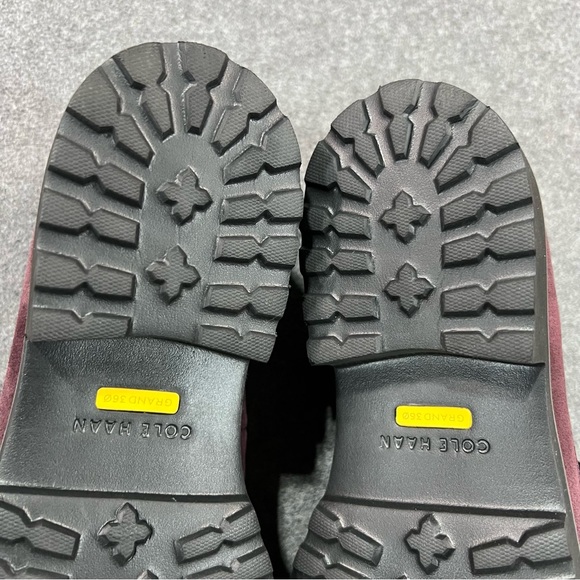 Cole Haan Burgundy Suede Loafers - Picture 9 of 9